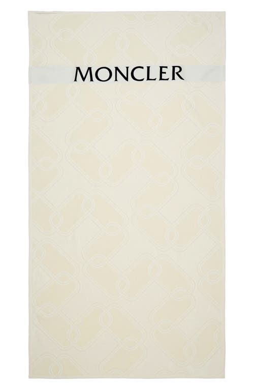 Moncler Archivio DNA Beach Towel in Antique White at Nordstrom