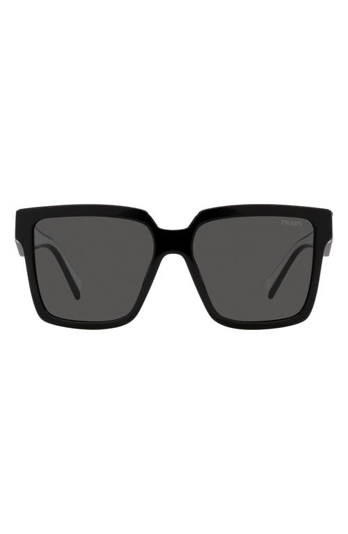 Prada 56mm Square Sunglasses in Black at Nordstrom