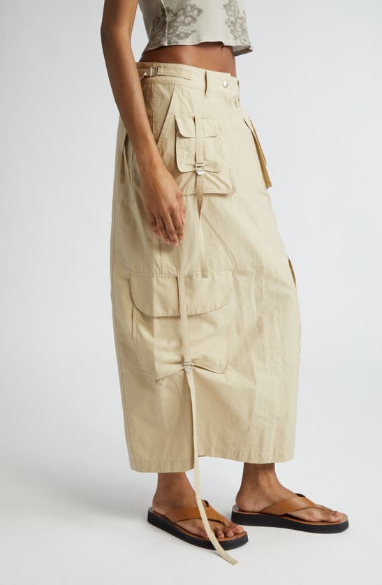 Acne Studios Multipocket Long Skirt Skirts Beige In Beige