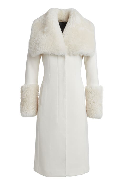 Shop Dawn Levy Athena Coat In Cream