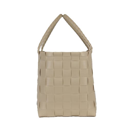 Shop Handed By Paris Recycled Plastic Tote Bag In Pale Grey