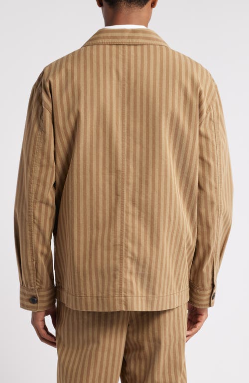 Shop Nordstrom X Harlem's Fashion Row House Of Aama Henry Workwear Jacket In Tan Tonal Stripe