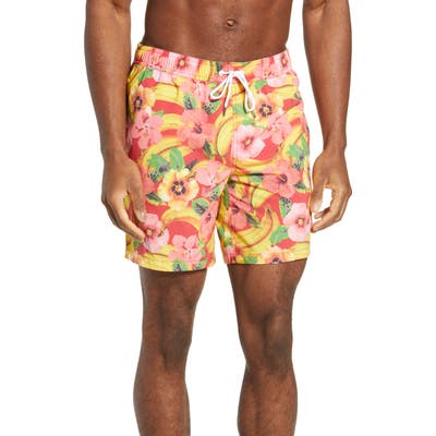 Bonobos E-Waist 7-Inch Swim Trunks, Red