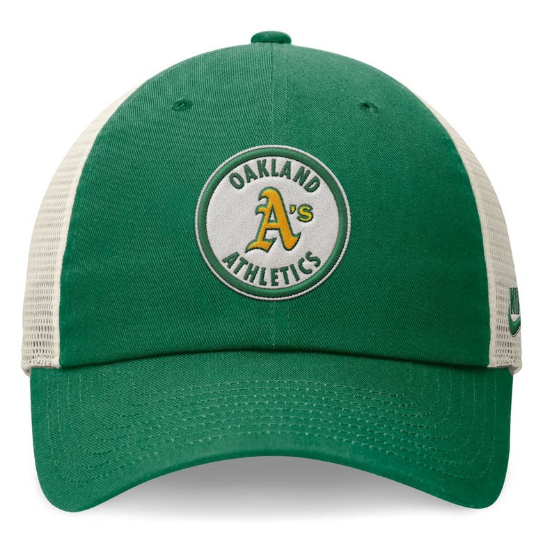 Shop Nike Green Oakland Athletics Cooperstown Collection Rewind Club Trucker Adjustable Hat