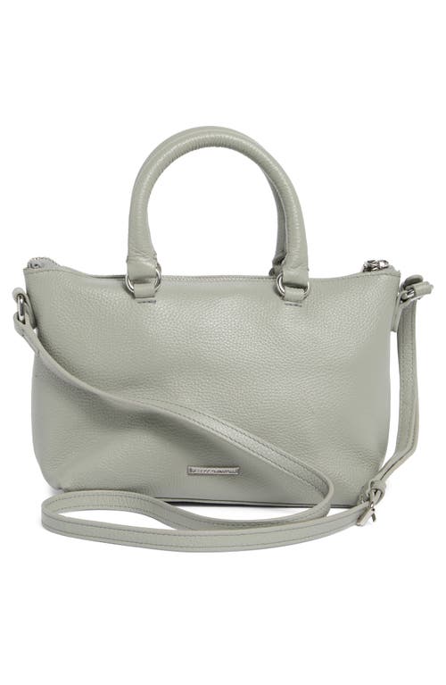 Rebecca Minkoff Micro Moto Leather Satchel In Dove