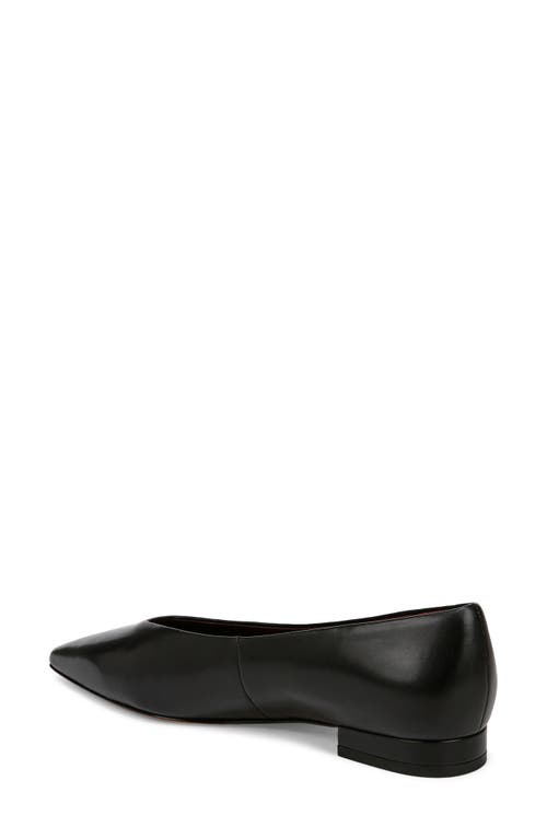 Shop Vince Isabel Pointed Toe Flat In Black