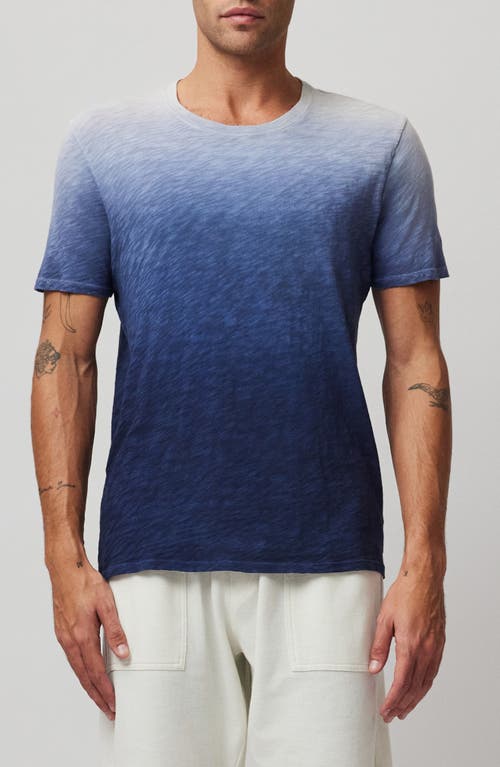 Shop Atm Anthony Thomas Melillo Ombré Cotton Slub T-shirt In Salt Grey/ink Combo