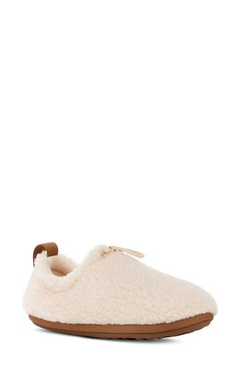 Ugg Women's Plushy Slipper In Natural/chestnut In Natural/chestnut