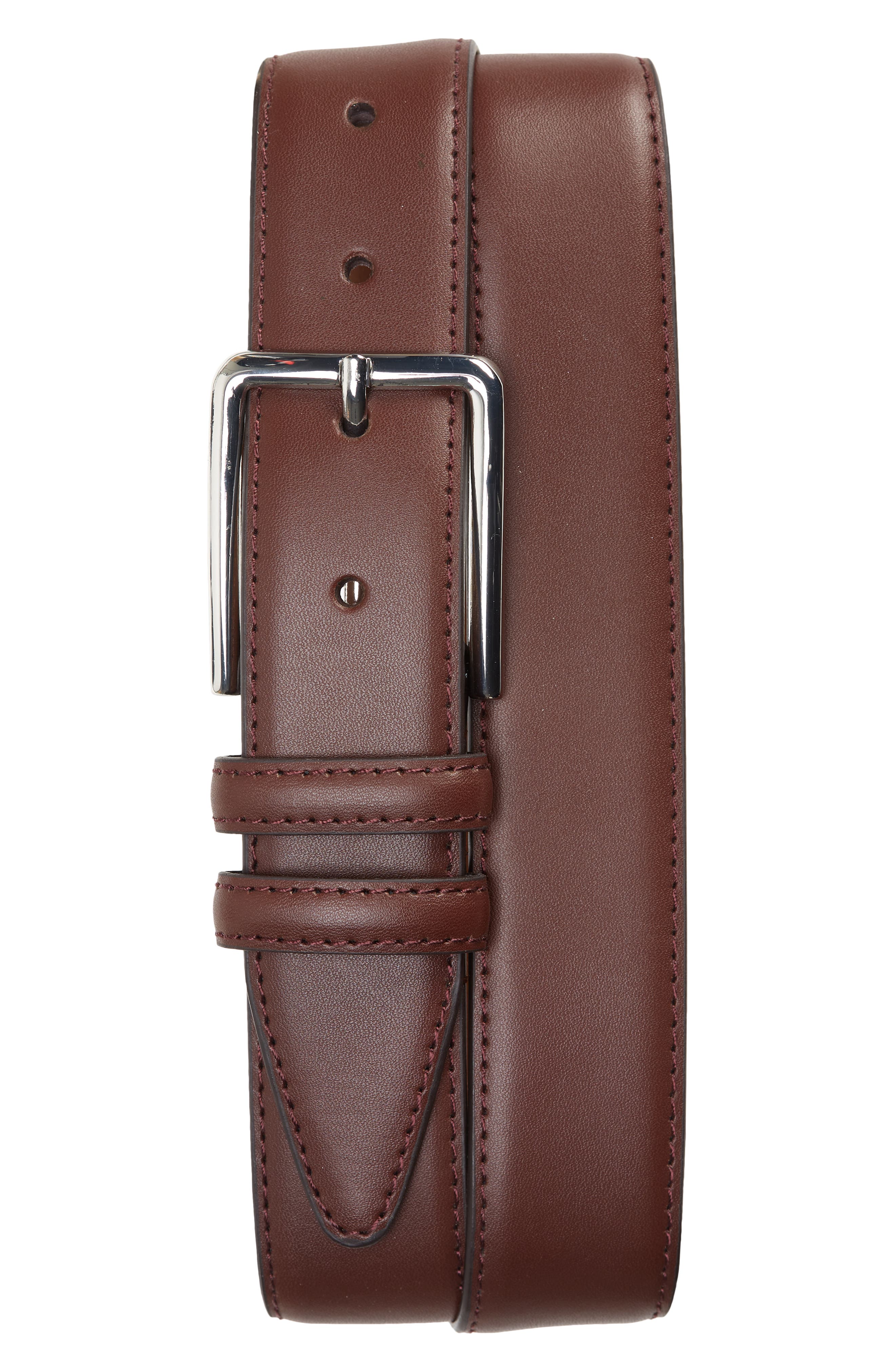 Black Vintage Genuine Italian Leather Belt Size Large L 32 Made in USA