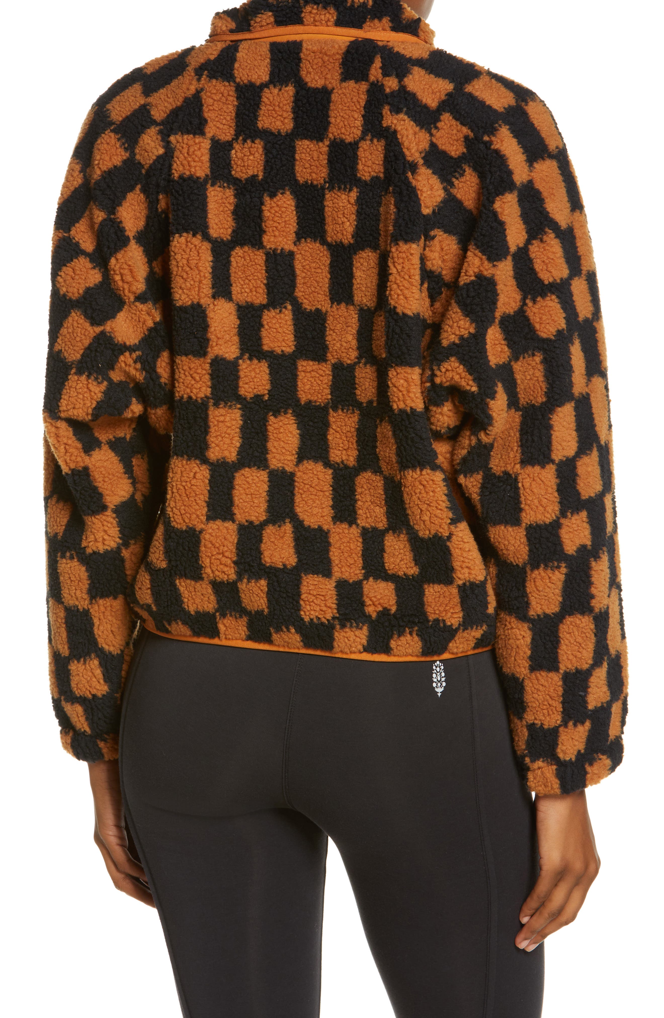 free people checkered fleece