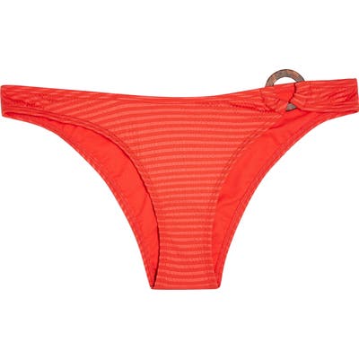 Topshop Seersucker Bikini Bottoms, US (fits like 16-18) - Red