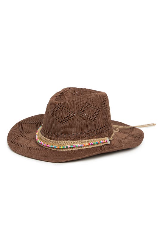 Shop Melrose And Market Straw Panama Hat In Brown Combo