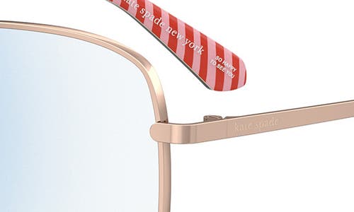 KATE SPADE KATE SPADE NEW YORK SALOME 52MM SQUARE BLUE LIGHT BLOCKING READING GLASSES