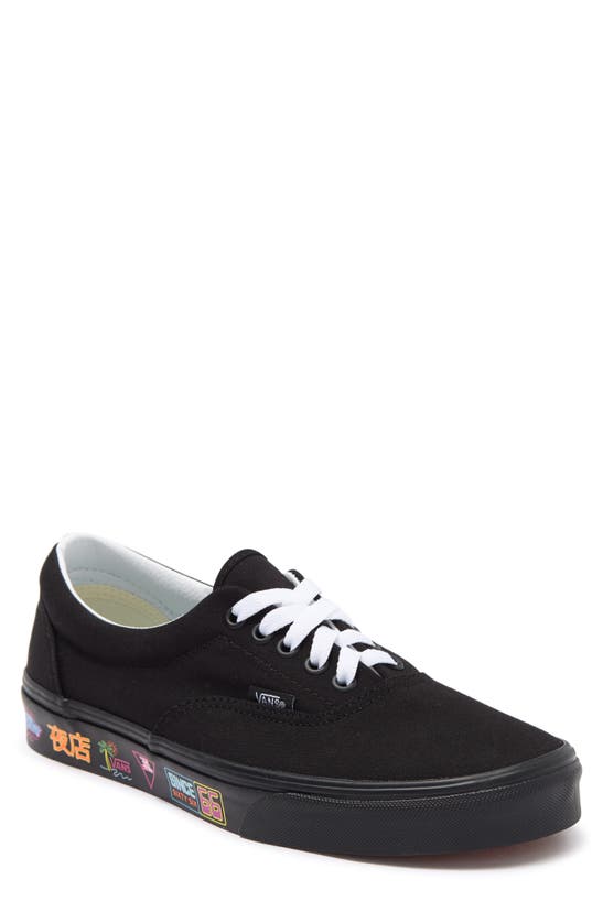 Vans Market Canvas Sneaker In  Market Black/ Neon