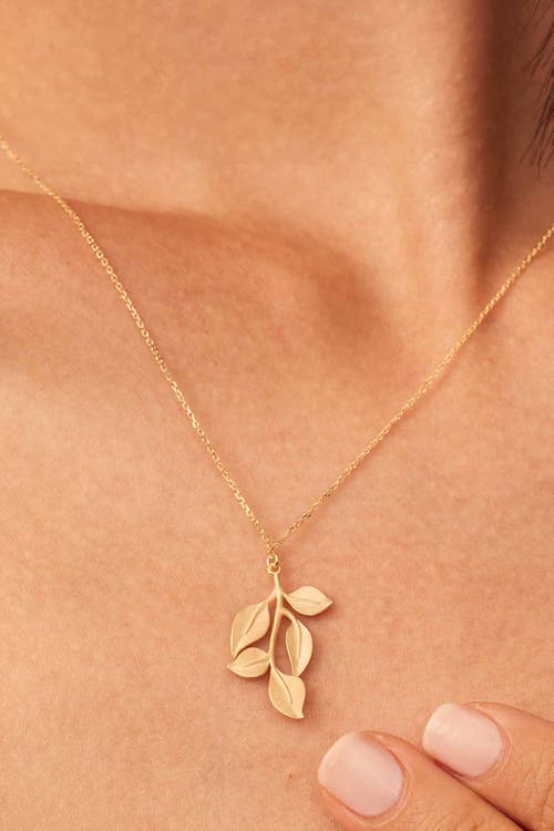 Shop Oradina 14k Yellow Gold New Beginnings Pendant Necklace