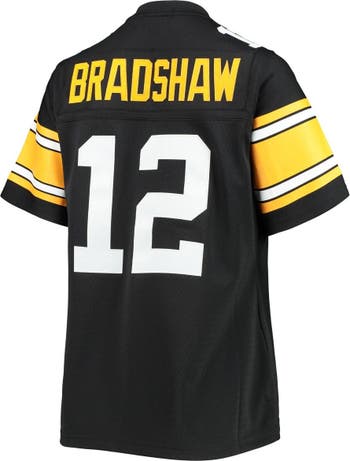 Women's Mitchell & Ness Terry Bradshaw Black Pittsburgh Steelers Legacy  Replica Player Jersey