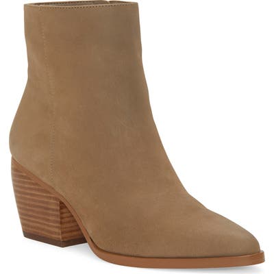 Enzo Angiolini Mabbin Block Heel Bootie- Brown