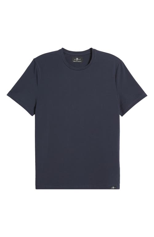 Shop 7 For All Mankind Luxe Performance T-shirt In Navy