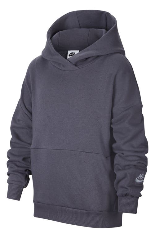 Nike Kids' Icon Fleece Pullover Hoodie In Light Carbon/ashen Slate