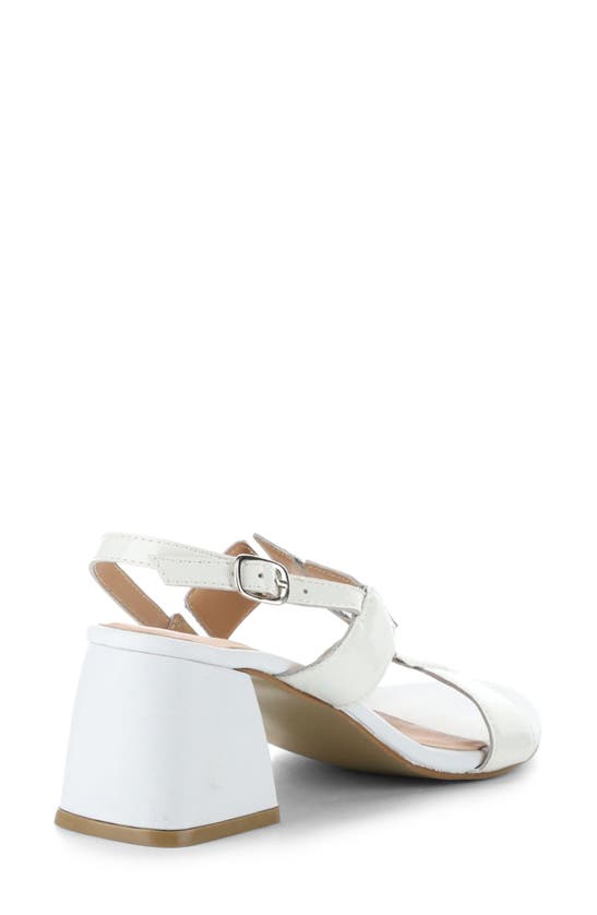 Bos. & Co. Glow Slingback Sandal In White Patent