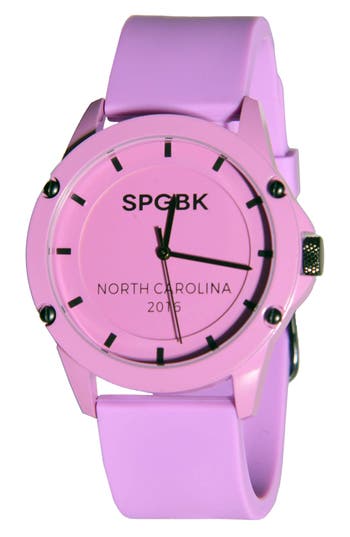 Spgbk Watches Unisex Seabrook Lavender Silicone Strap Watch 44mm In Lavender