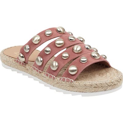 Marc Fisher Ltd Brandie Strappy Studded Slide Sandal- Pink