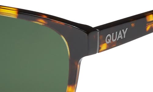 Quay Unplugged 56mm Polarized Square Sunglasses In Brown