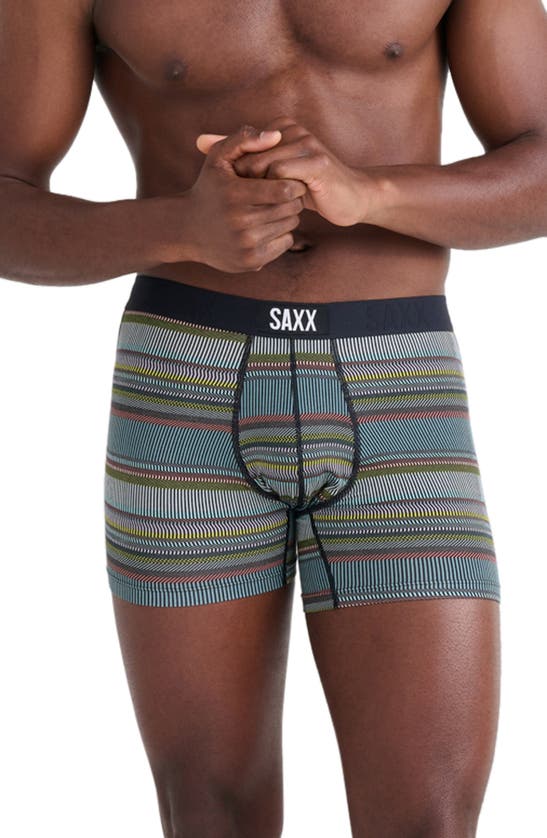 Shop Saxx Vibe Super Soft Slim Fit Boxer Briefs In Hyperactive Stripe- Multi