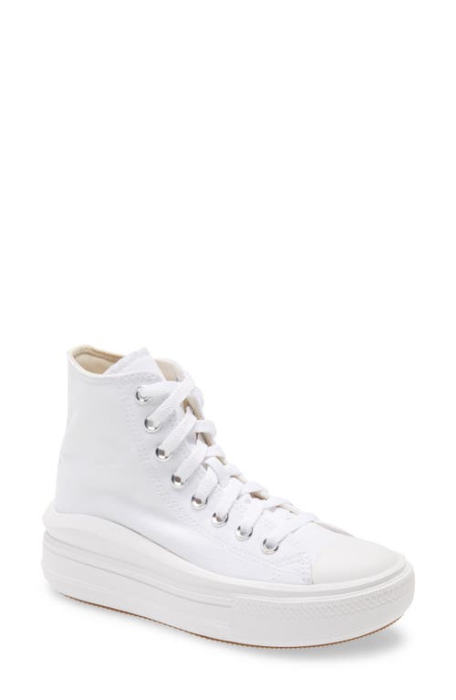 Converse Chuck Taylor® All Star® Move High Top Platform Sneaker in White/Natural Ivory/Black