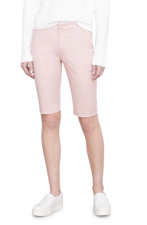 Vince Coin Pocket Stretch Cotton Berumuda Shorts in Rose Pearl