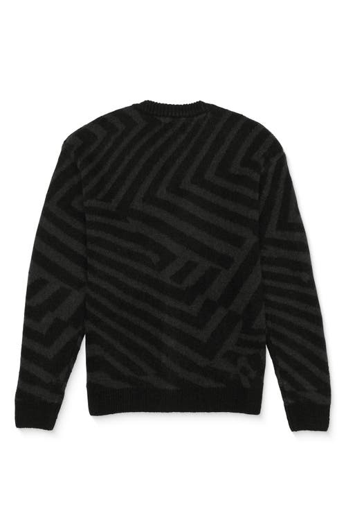 Shop Volcom Driftop Jacquard Cardigan In Black