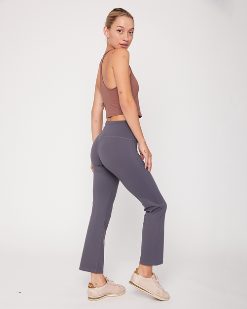 Shop Rebody Active Lexi Bootcut Cloudlux Leggings 25.5" In Smoke