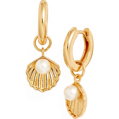 Olivia Burton Imitation Pearl Huggie Earrings
