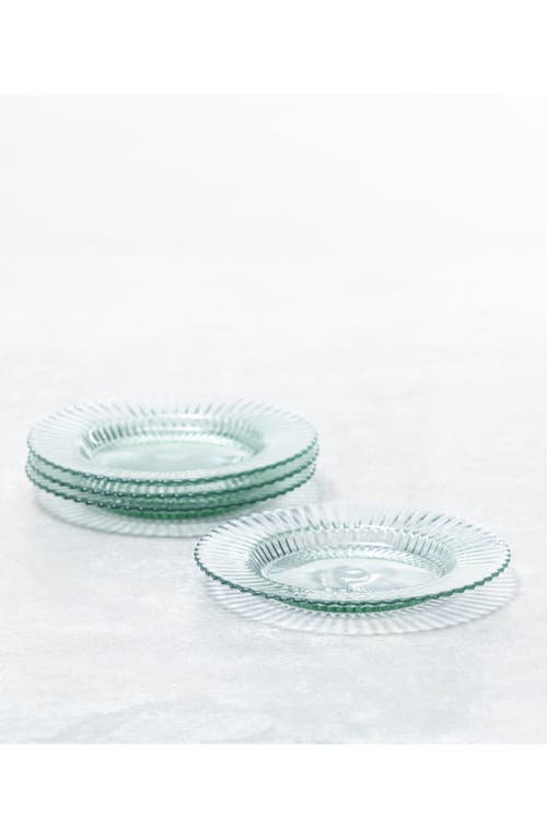 Shop Fortessa Archie Set Of 4 Salad Plates In Verde