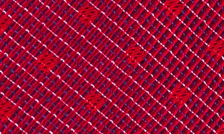 Wrk Dot Silk Tie In Red