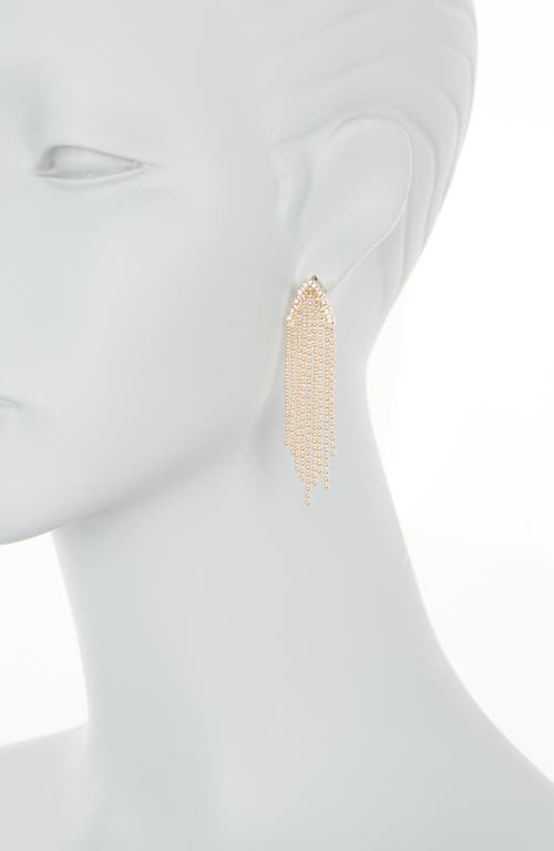Shop Baublebar Arrow Cz Tassel Earrings In Clear/yellow Gold