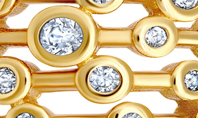 Shop Crislu Cubic Zirconia Multiband Eternity Ring In Gold