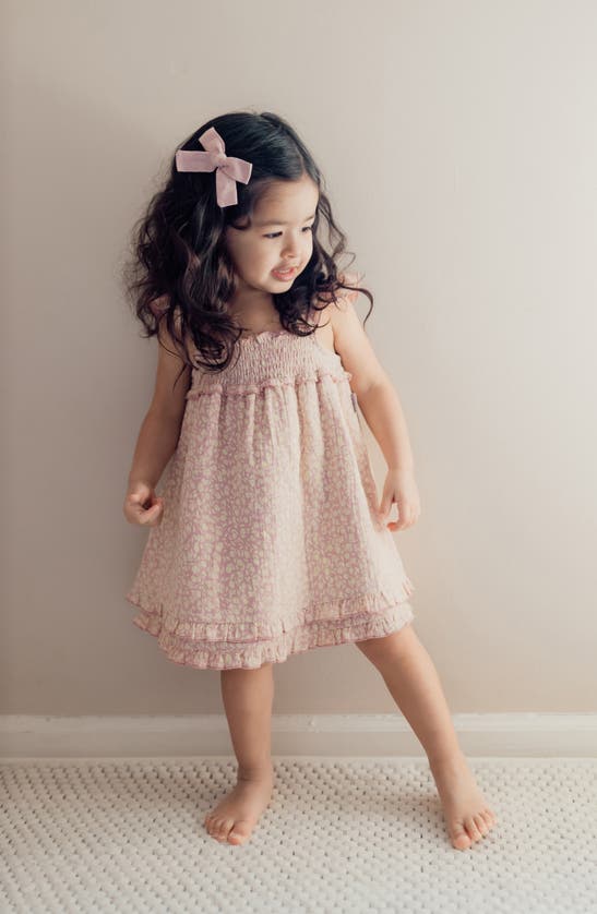 L'ovedbaby Organic Cotton Muslin Dress In Carnation Floral
