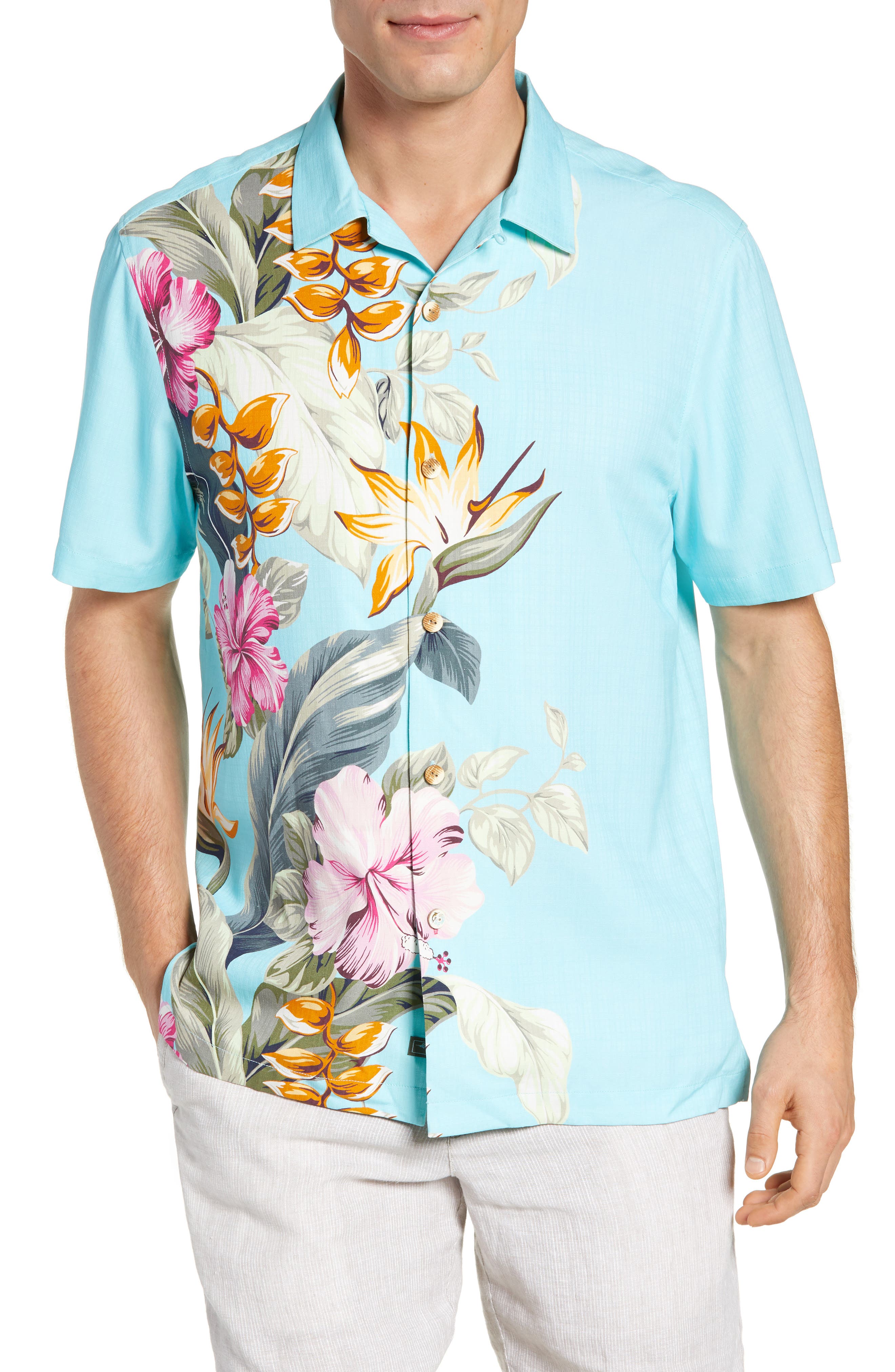 Tommy Bahama | Garden Of Hope And Courage Silk Classic Fit Hawaiian ...