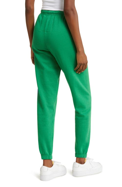 Shop Aviator Nation Stripe Sweatpants In Kelly Green/blue