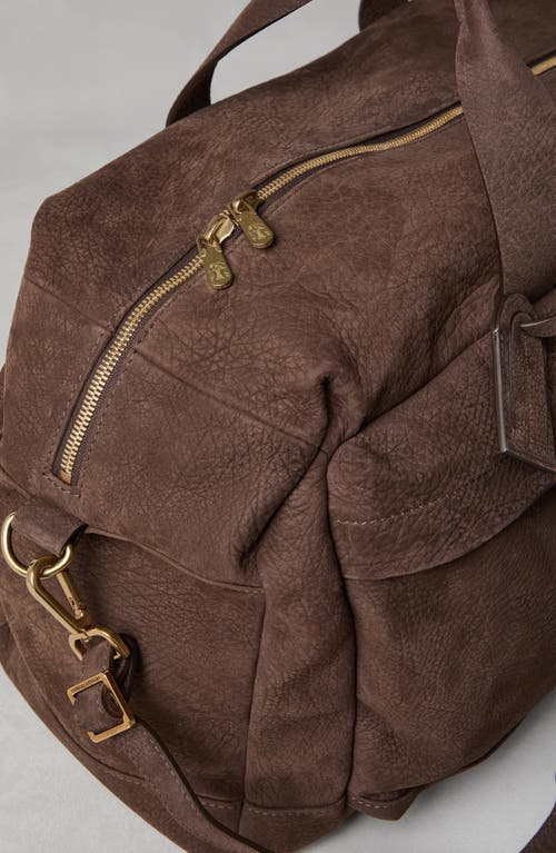 Shop Brunello Cucinelli Nubuck Active Bag In Brown