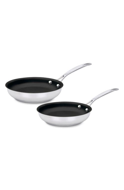Cuisinart Chef's Classic 9-Inch & 11-Inch Nonstick Stainless Steel Skillet Set