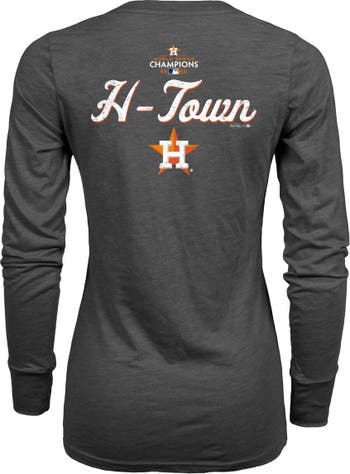 Men's Houston Astros Fanatics Branded Heather Charcoal 2022 World