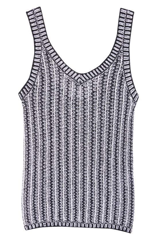 Shop Max Mara Arrigo Sweater Tank In White Black