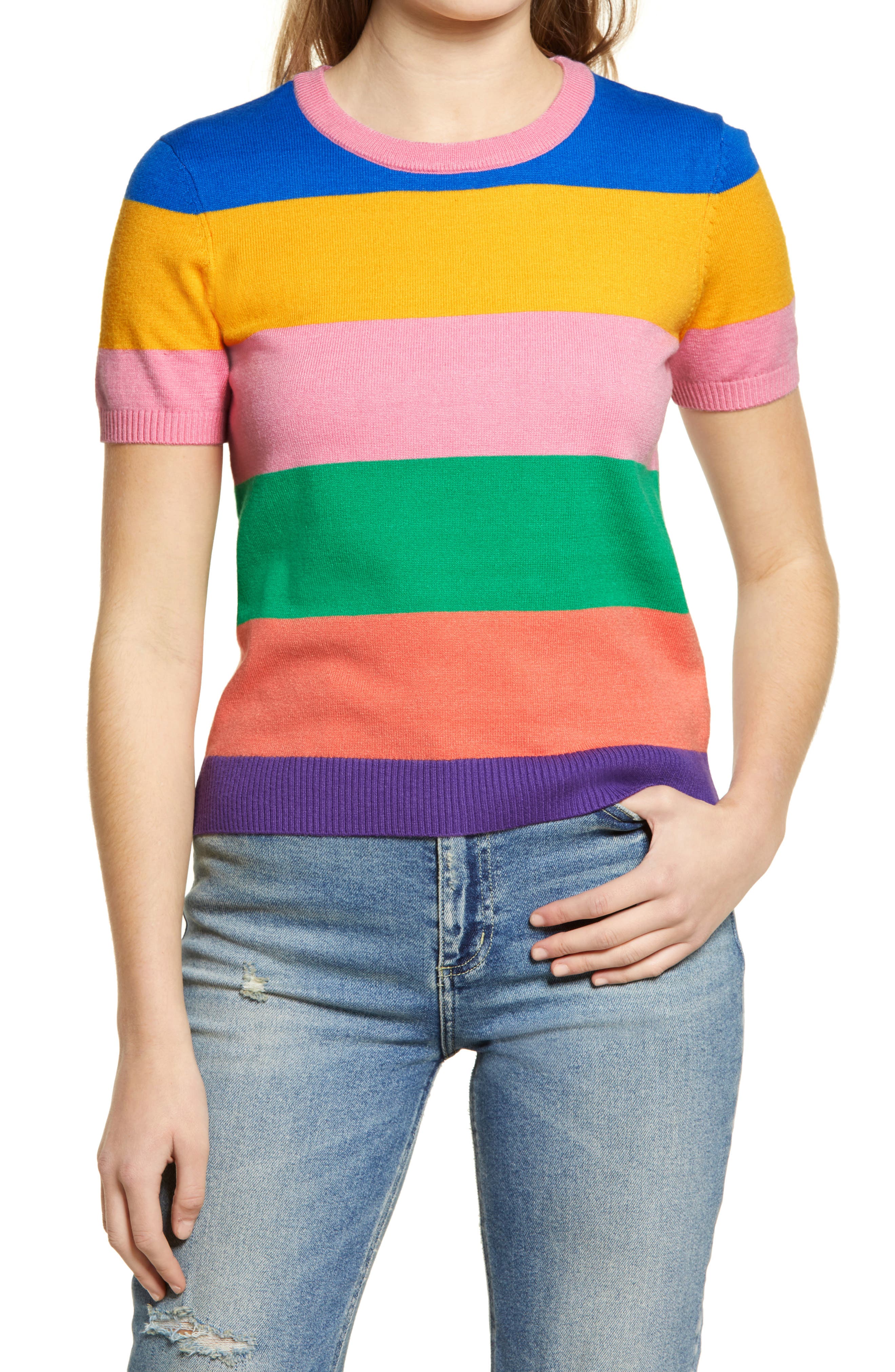 colorblock sweater women