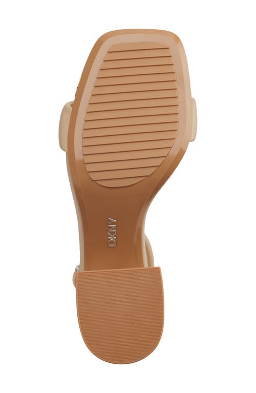 Shop Dkny Scarla Ankle Strap Sandal In Beige