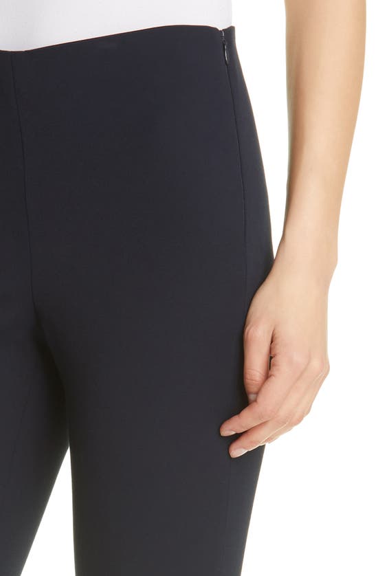 Vince Mid-rise Cropped Kick-flare Pants In Coastal