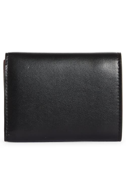 Christian Louboutin Loubi54 Leather Wallet In Black/gold