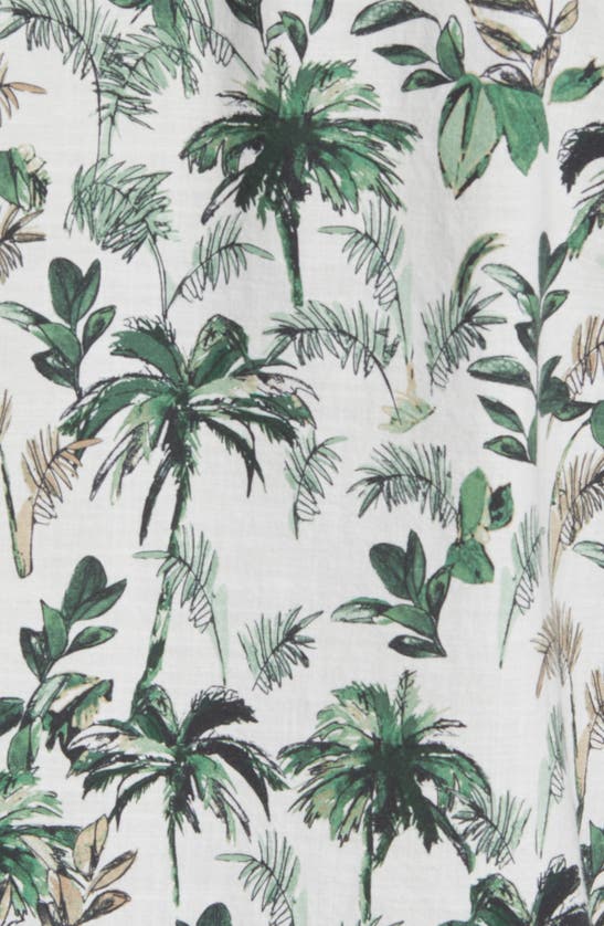 Rodd & Gunn Sabre Peak Print Short Sleeve Cotton Button-up Shirt In Forest