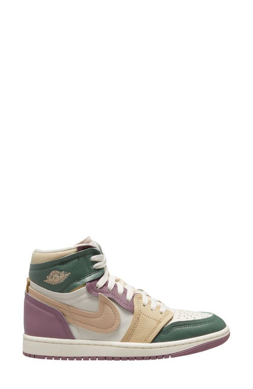 Jordan Air 1 High Mm Basketball Sneaker In Galactic Jade/desert/sail